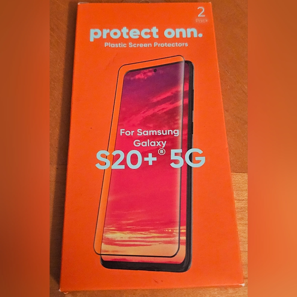 NIB Onn Samsung Galaxy S20+ Screen Protector - 2 Pack